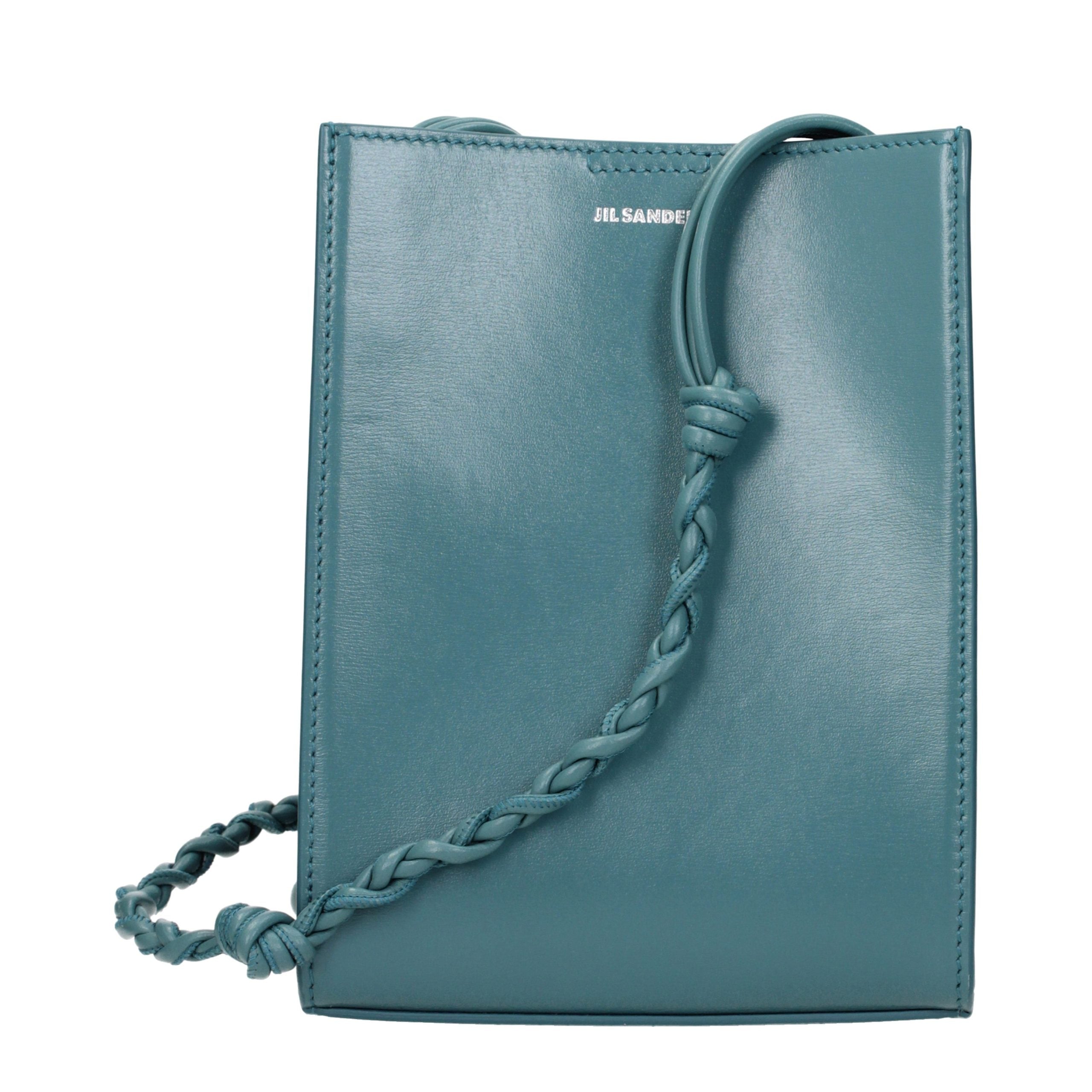 Jil Sander Grüne Leder Crossbody Tasche