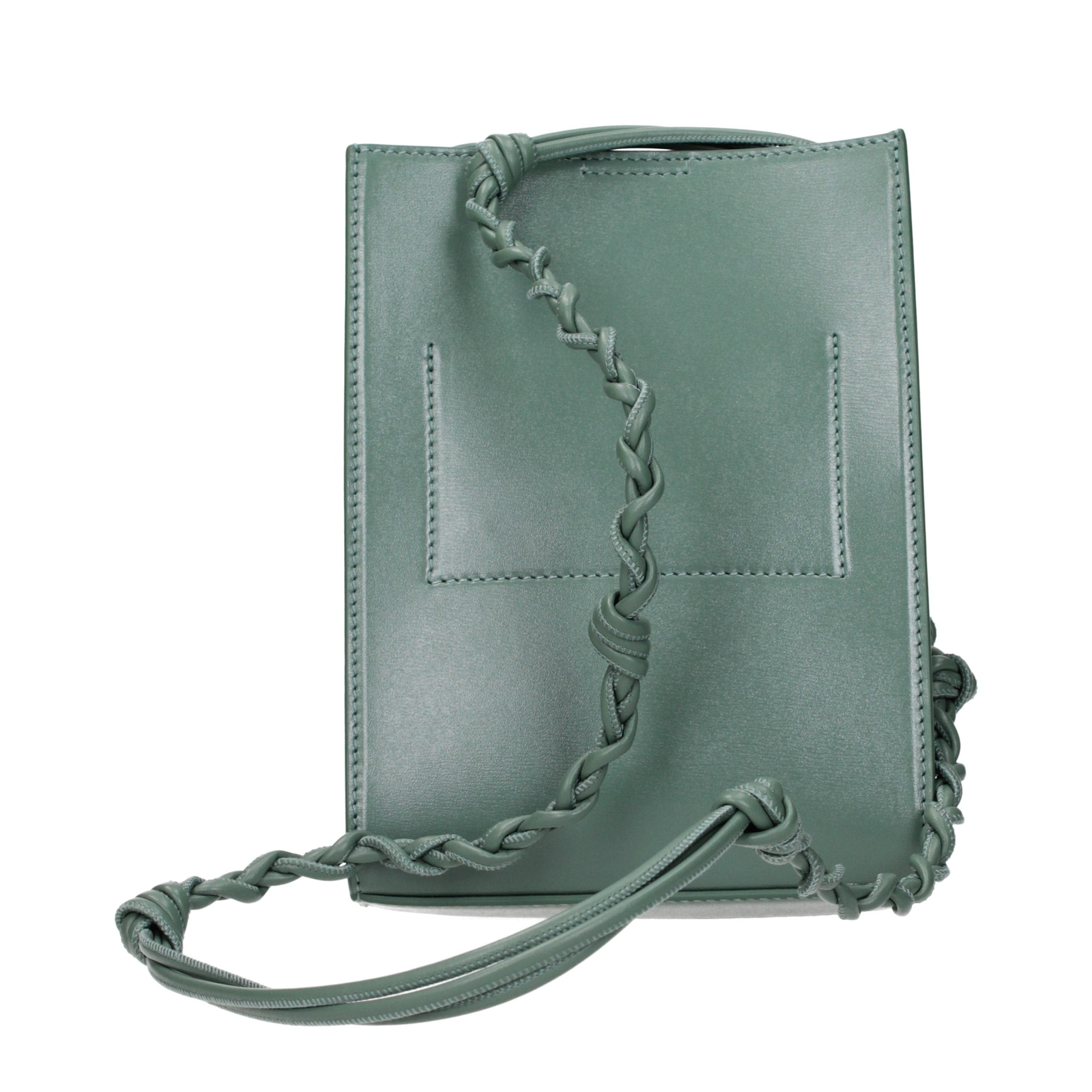 Jil Sander Grüne Leder Crossbody Tasche