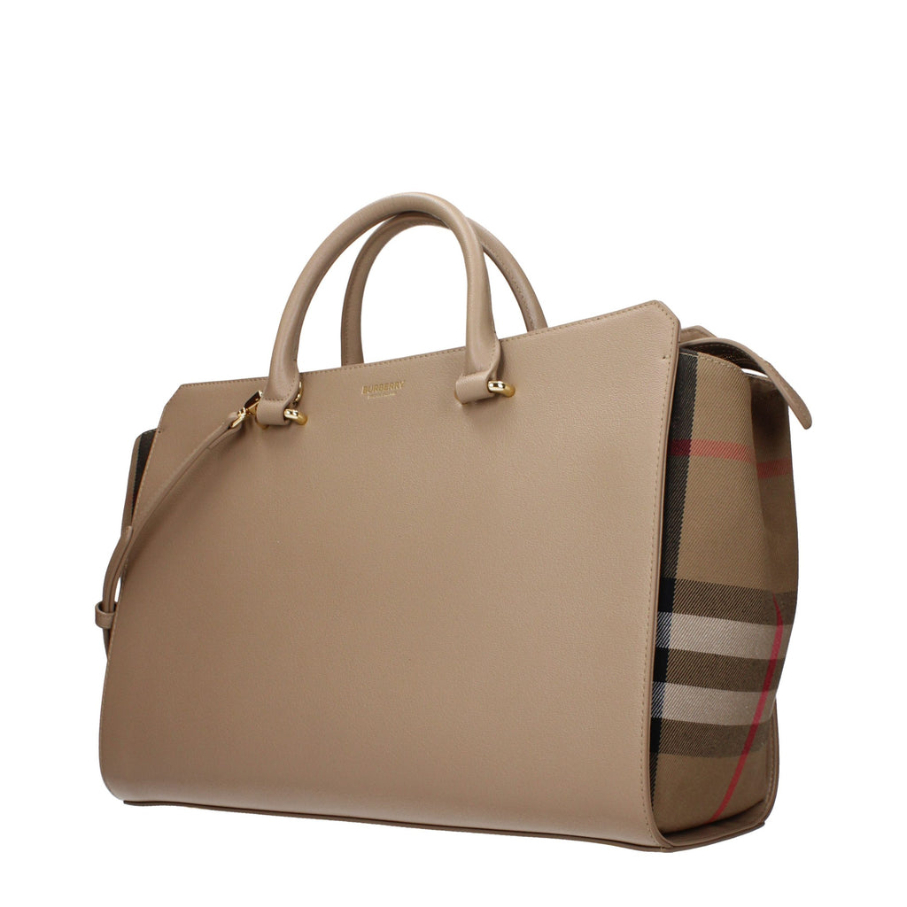 Burberry Beige Leder Handtasche