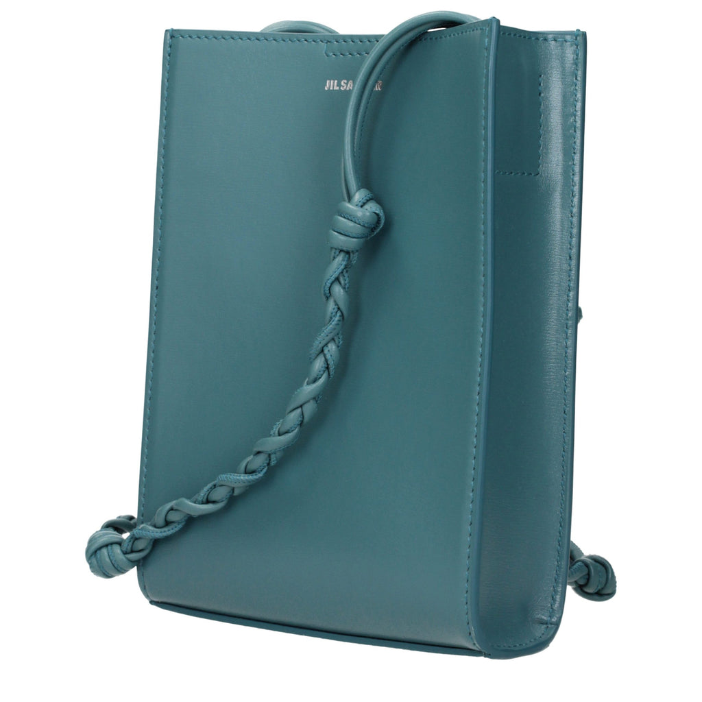 Jil Sander Grüne Leder Crossbody Tasche