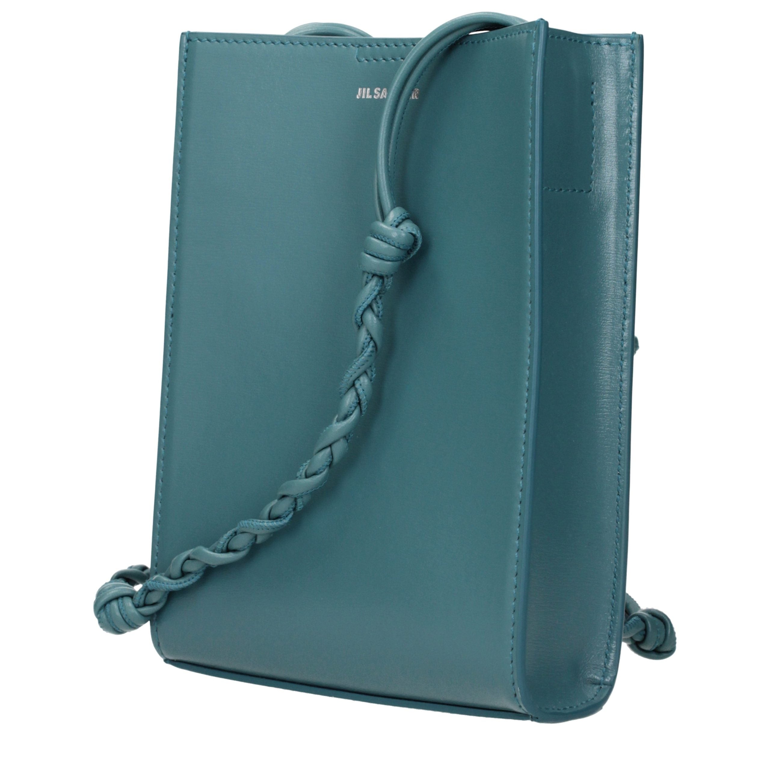 Jil Sander Grüne Leder Crossbody Tasche