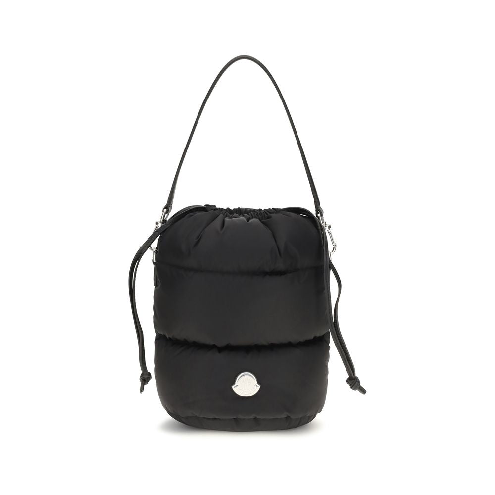 Moncler Schwarze Nylon-Bucket-Bag