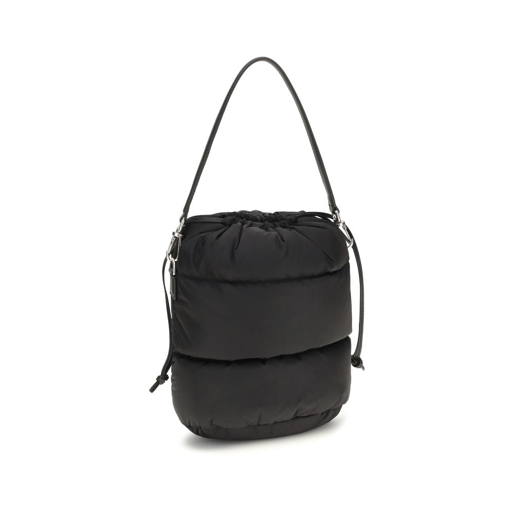 Moncler Schwarze Nylon-Bucket-Bag