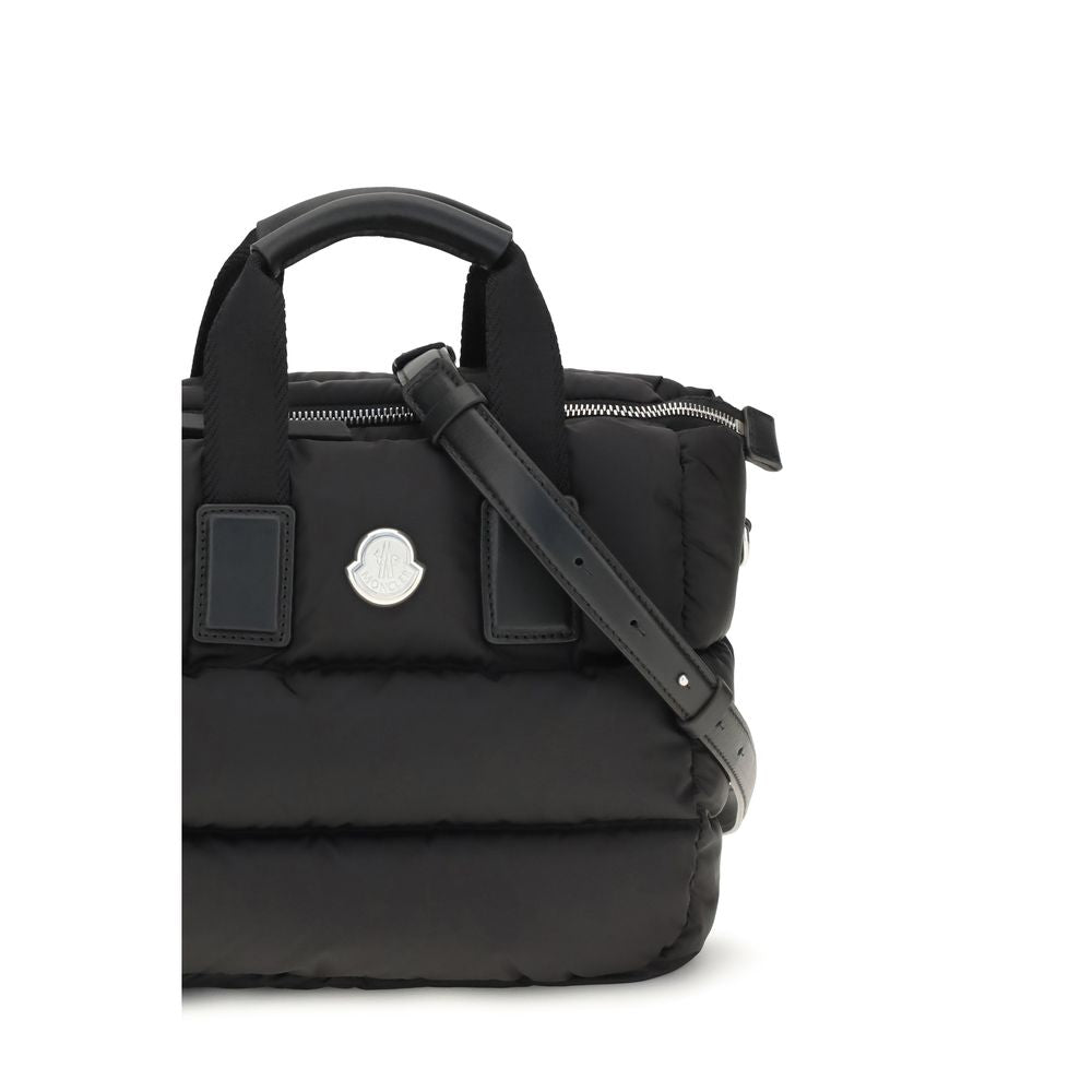 Moncler Schwarze Bos Taurus Kalbsleder Schultertasche