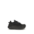 Moncler Schwarze Bos Taurus Kalbsleder Sneaker