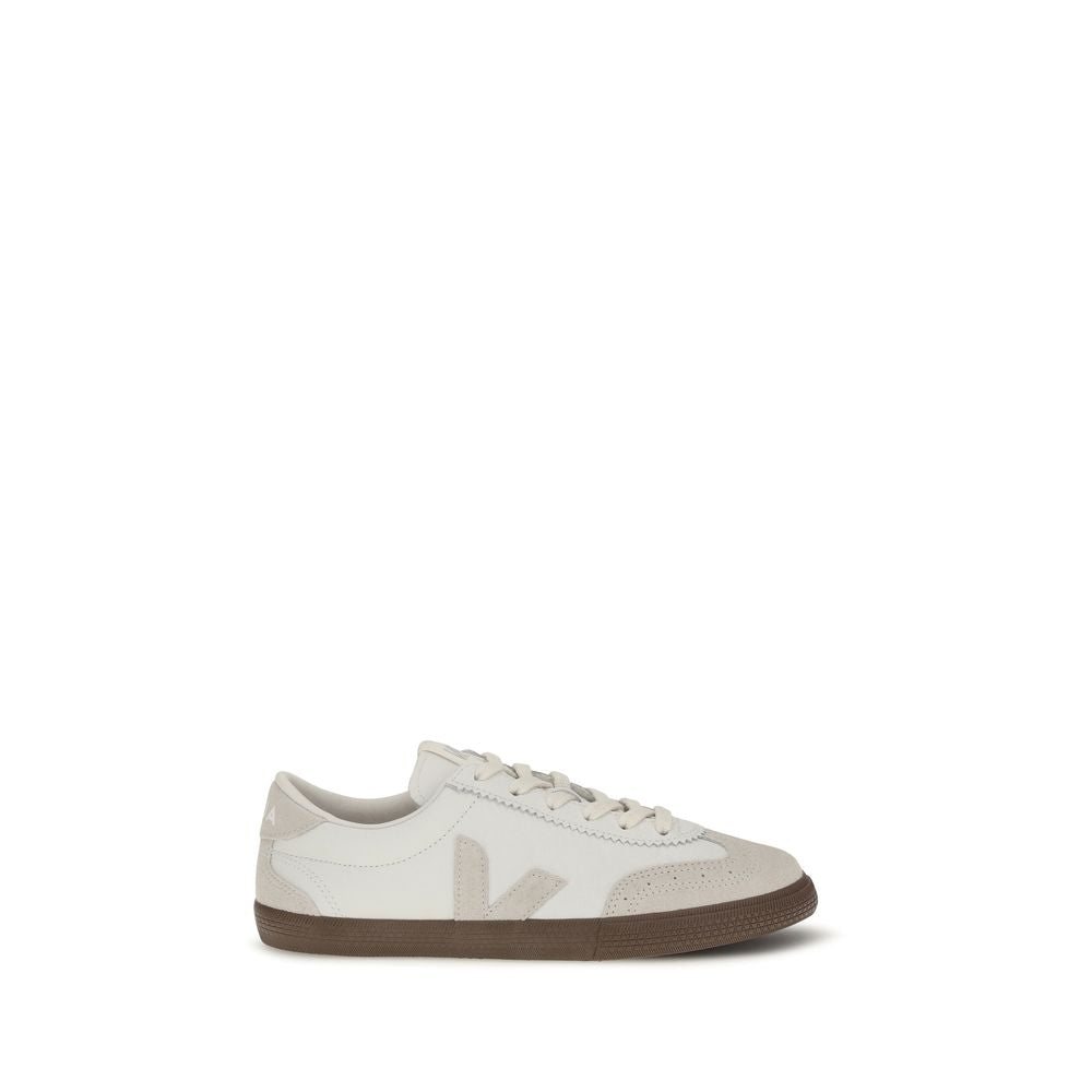 Veja Weiße Bos Taurus Kalbsleder Athletic Sneaker