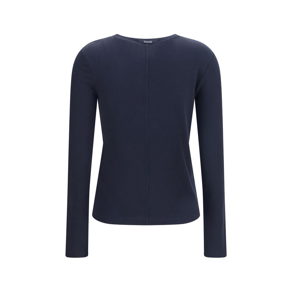 Max Mara Blauer Lyocell-Pullover