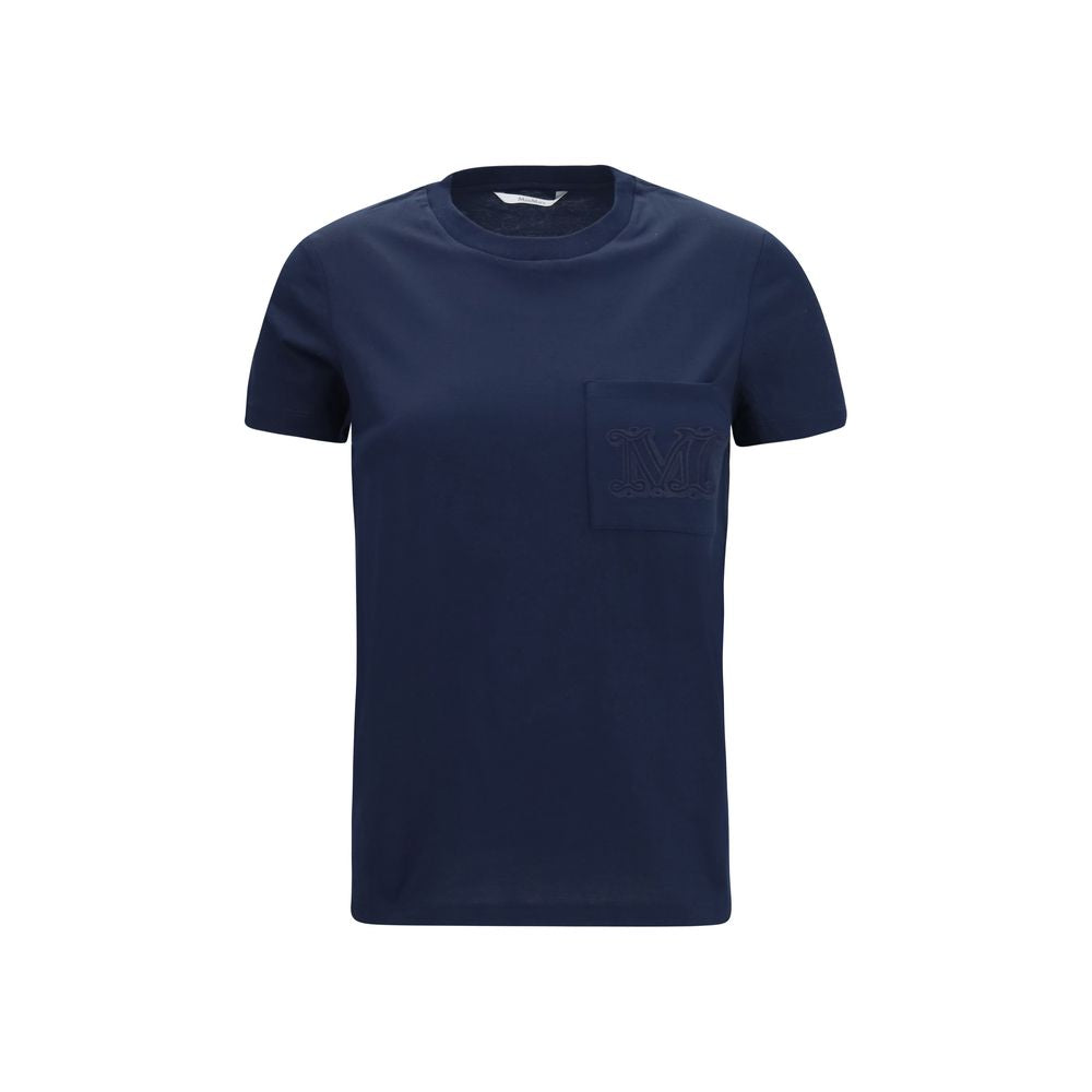 Max Mara Blaues Baumwoll-T-Shirt
