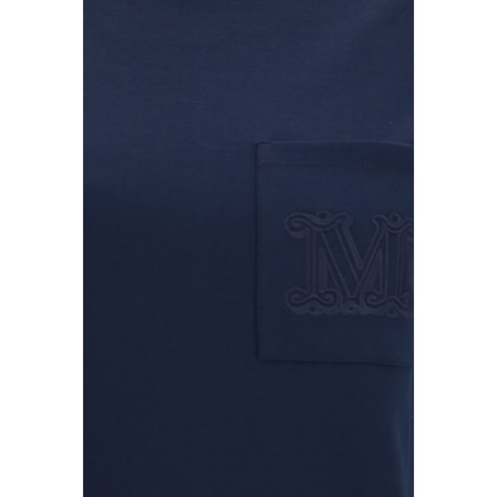 Max Mara Blaues Baumwoll-T-Shirt