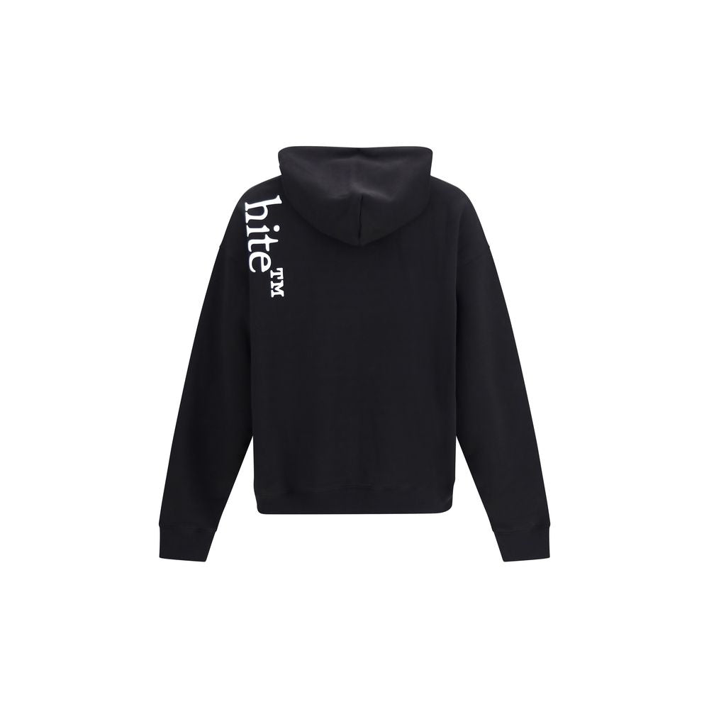 Off-White Schwarzer Baumwoll-Sweatshirt
