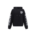 Off-White Schwarzer Baumwoll-Sweatshirt