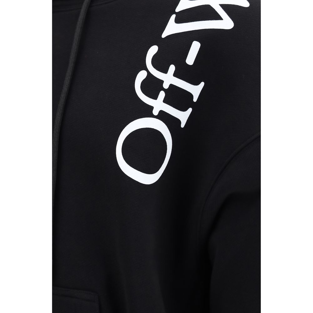 Off-White Schwarzer Baumwoll-Sweatshirt