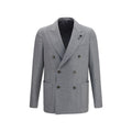 Lardini Graue Lammfelljacke Aries aus Wolle, durchgehend