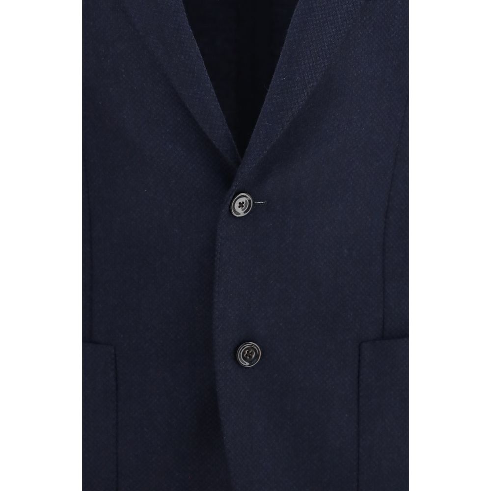 Lardini Blaue Jacke aus Lammwolle Aries