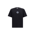 Stone Island Schwarzes Baumwoll-T-Shirt