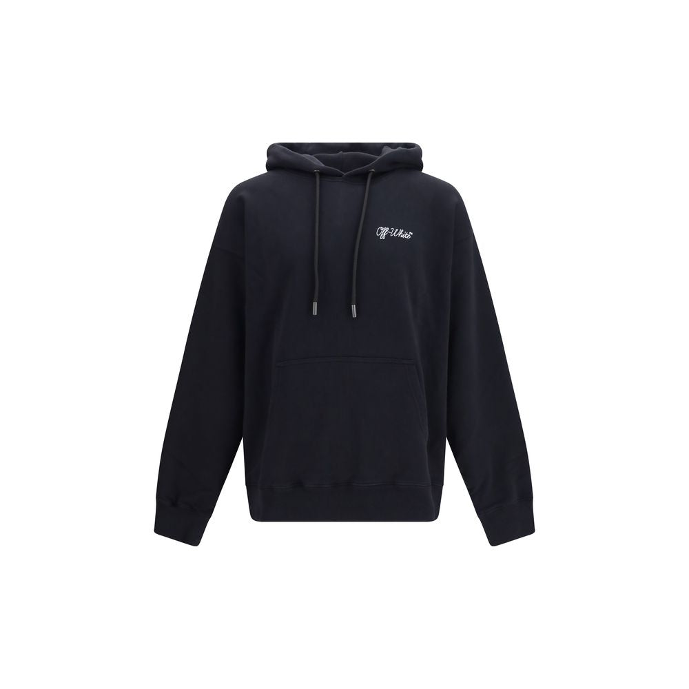 Off-White Schwarzer Baumwoll-Sweatshirt