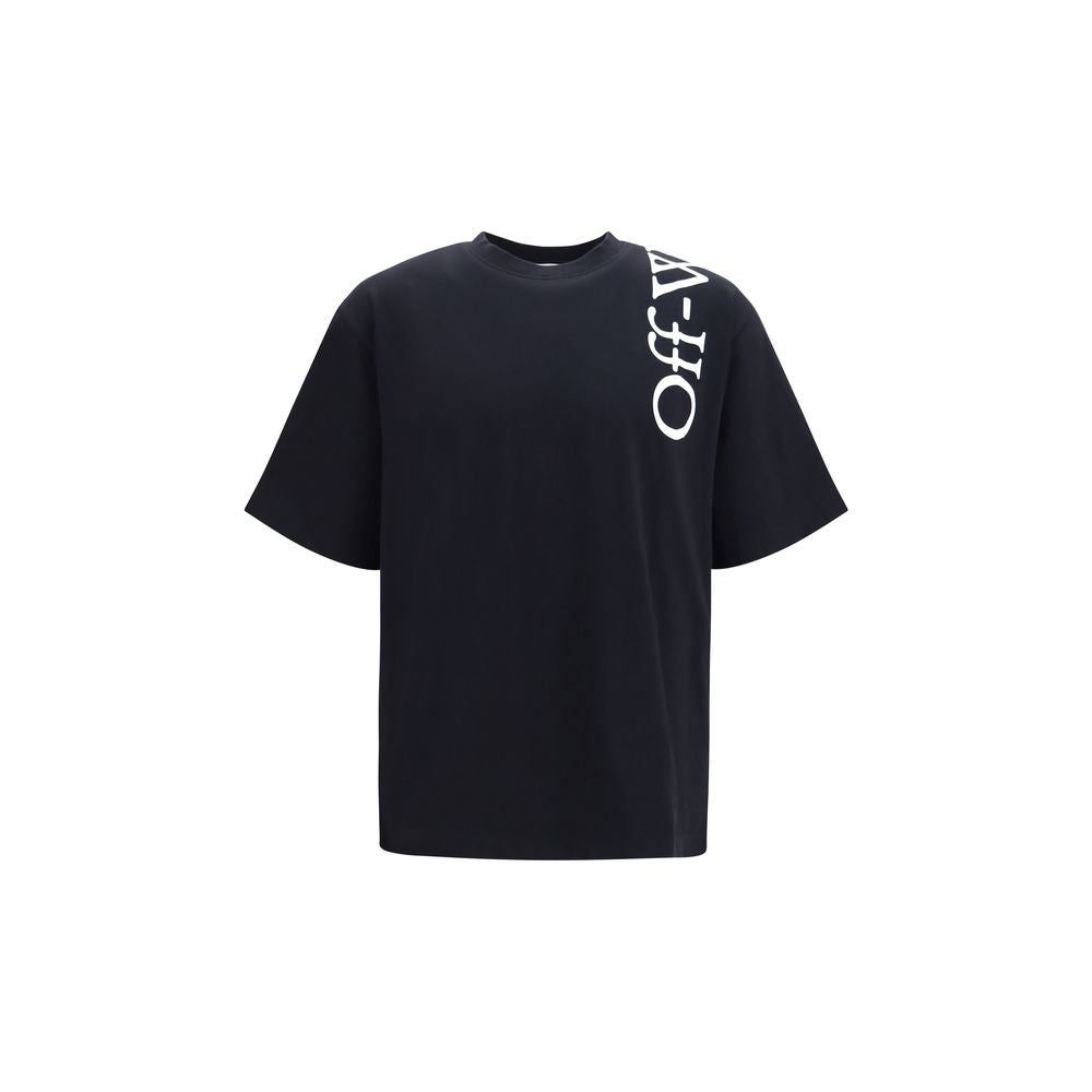 Off-White Schwarzes Baumwoll-T-Shirt