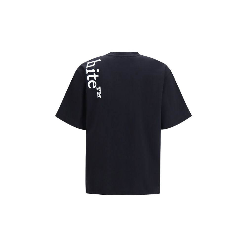 Off-White Schwarzes Baumwoll-T-Shirt