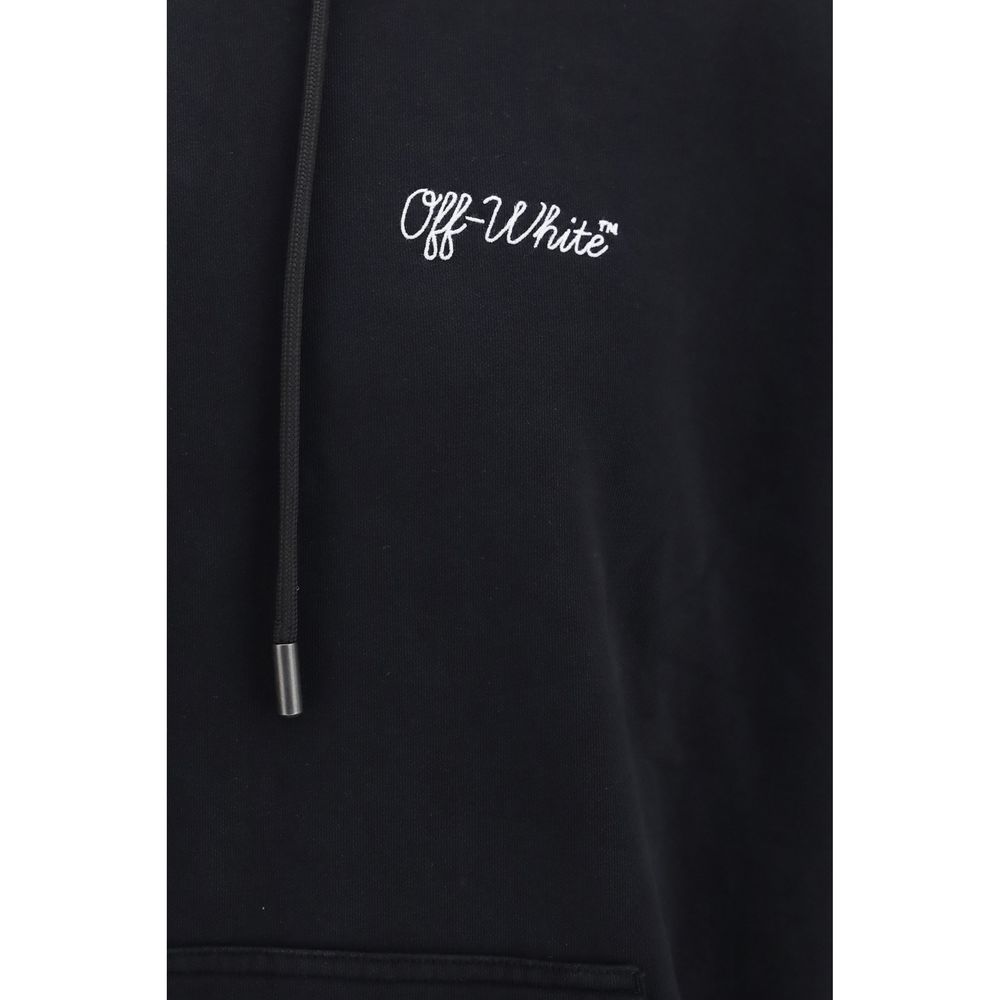 Off-White Schwarzer Baumwoll-Sweatshirt