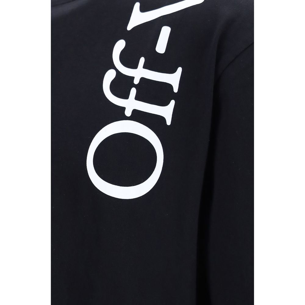 Off-White Schwarzes Baumwoll-T-Shirt