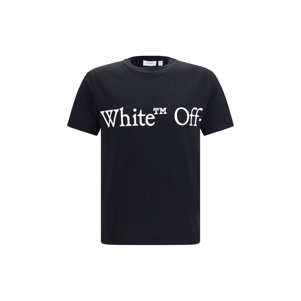 Off-White Schwarzes Baumwoll-T-Shirt