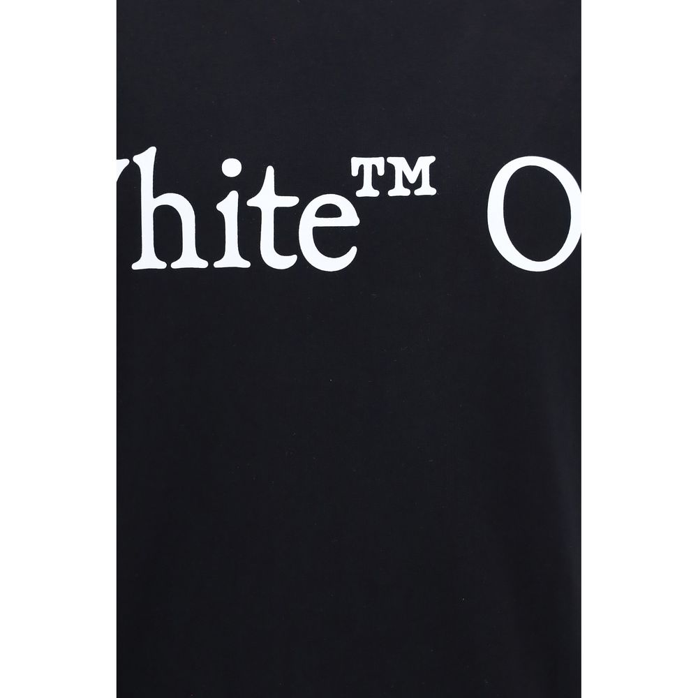 Off-White Schwarzes Baumwoll-T-Shirt