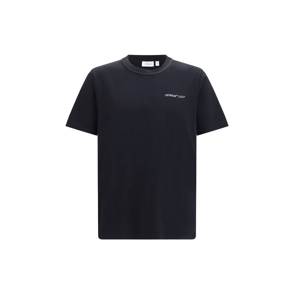 Off-White Schwarzes Baumwoll-T-Shirt