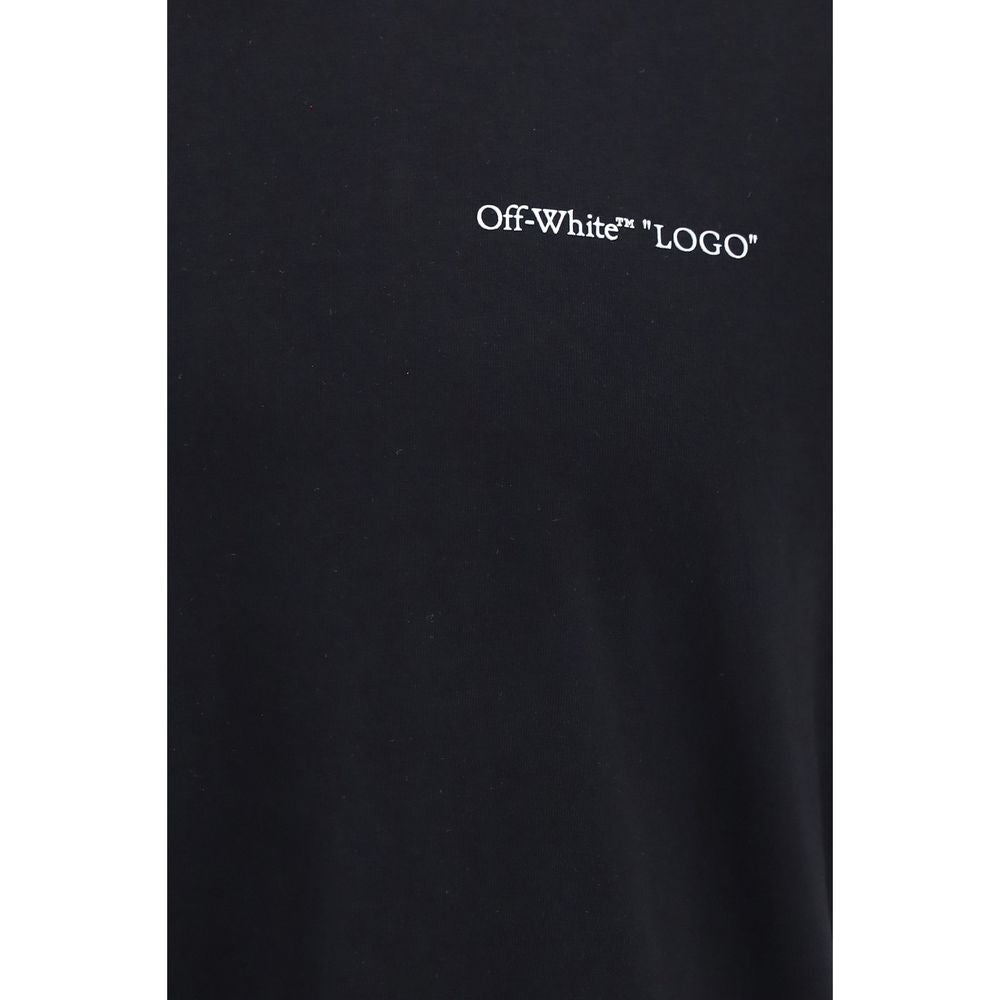 Off-White Schwarzes Baumwoll-T-Shirt