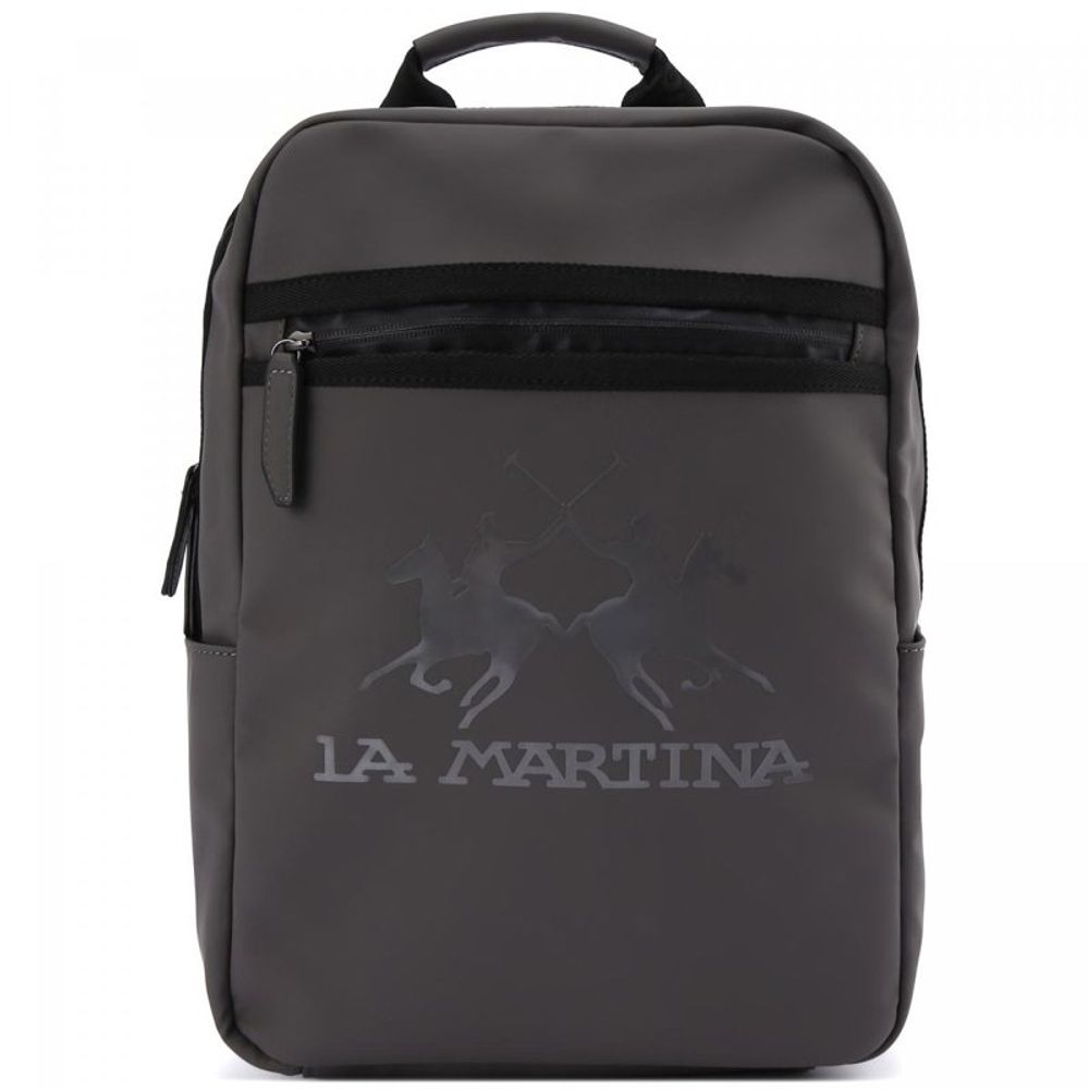 La Martina Grauer Rucksack aus Polyethylen