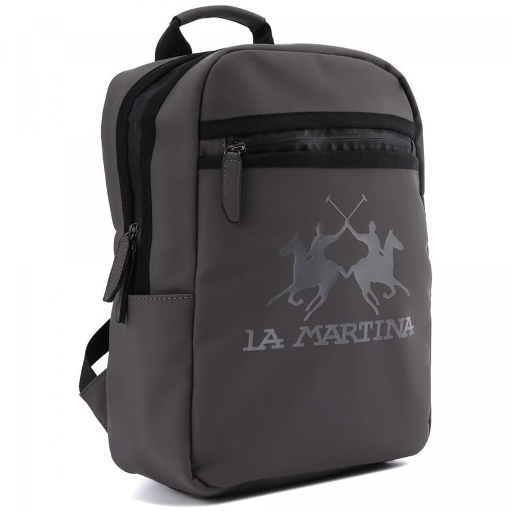 La Martina Grauer Rucksack aus Polyethylen