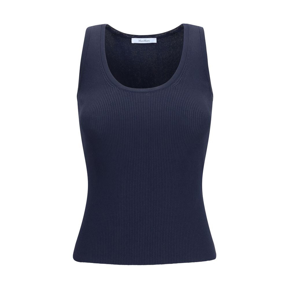 Max Mara Blaue Viskose-Tanktops