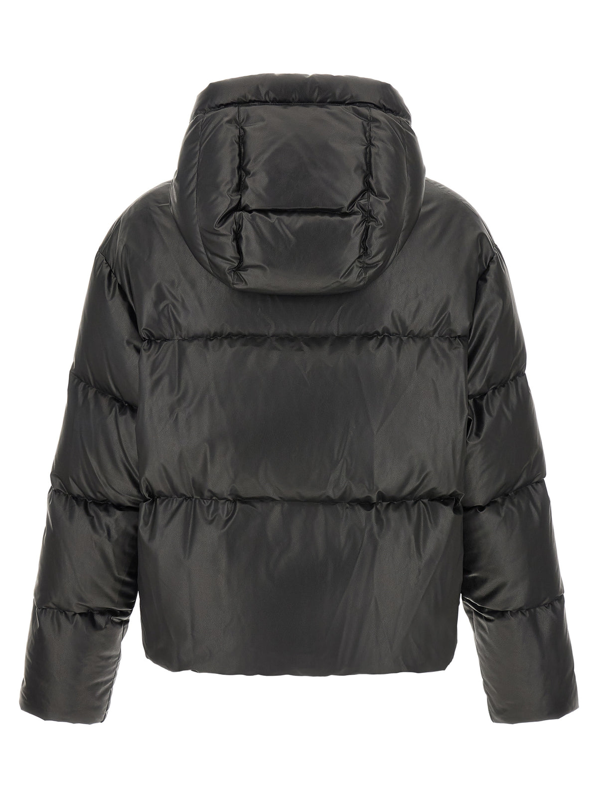 MM6 Maison Margiela Schwarze Polyester-Jacke in voller Länge