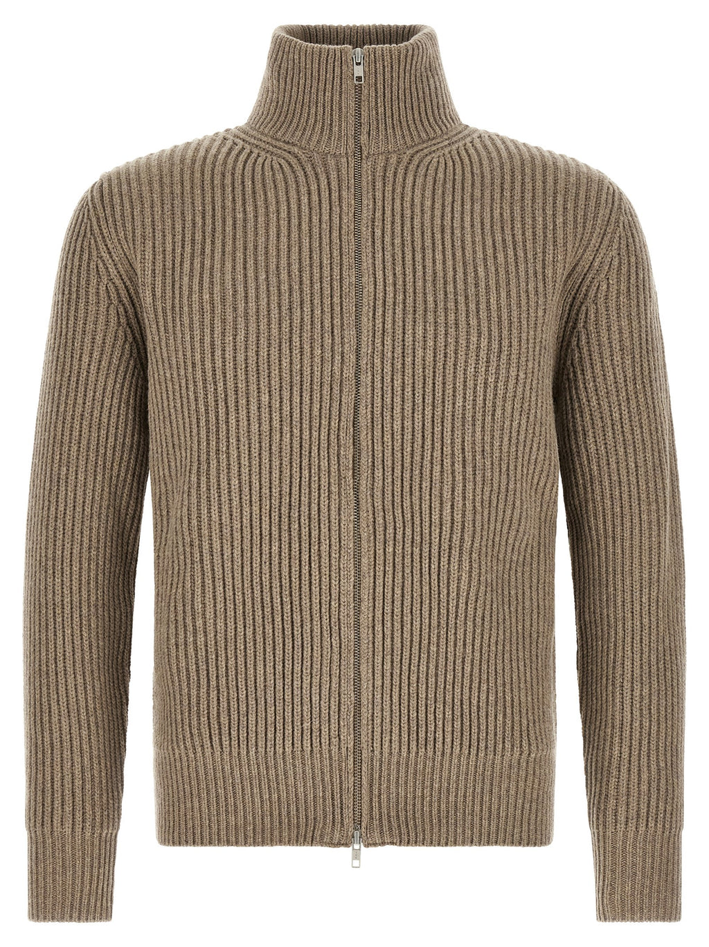MM6 Maison Margiela Beige Wollmantel Lang