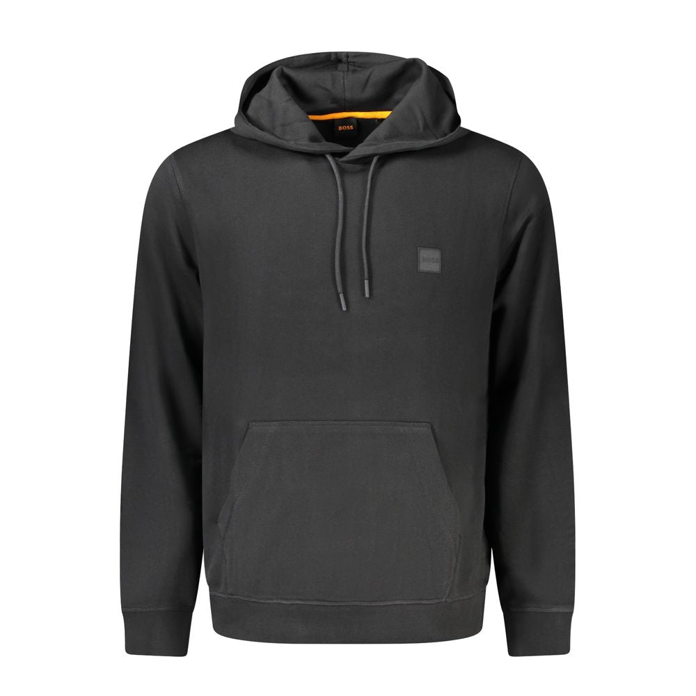 Hugo Boss Schwarzes Herren-Kapuzensweatshirt aus Baumwolle