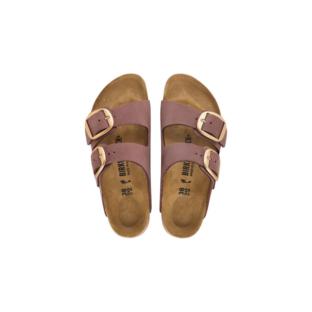 Birkenstock Mehrfarbige flache Ledersandalen
