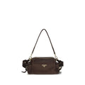 Prada Braune Napa Leder / Kalbsleder Schultertasche