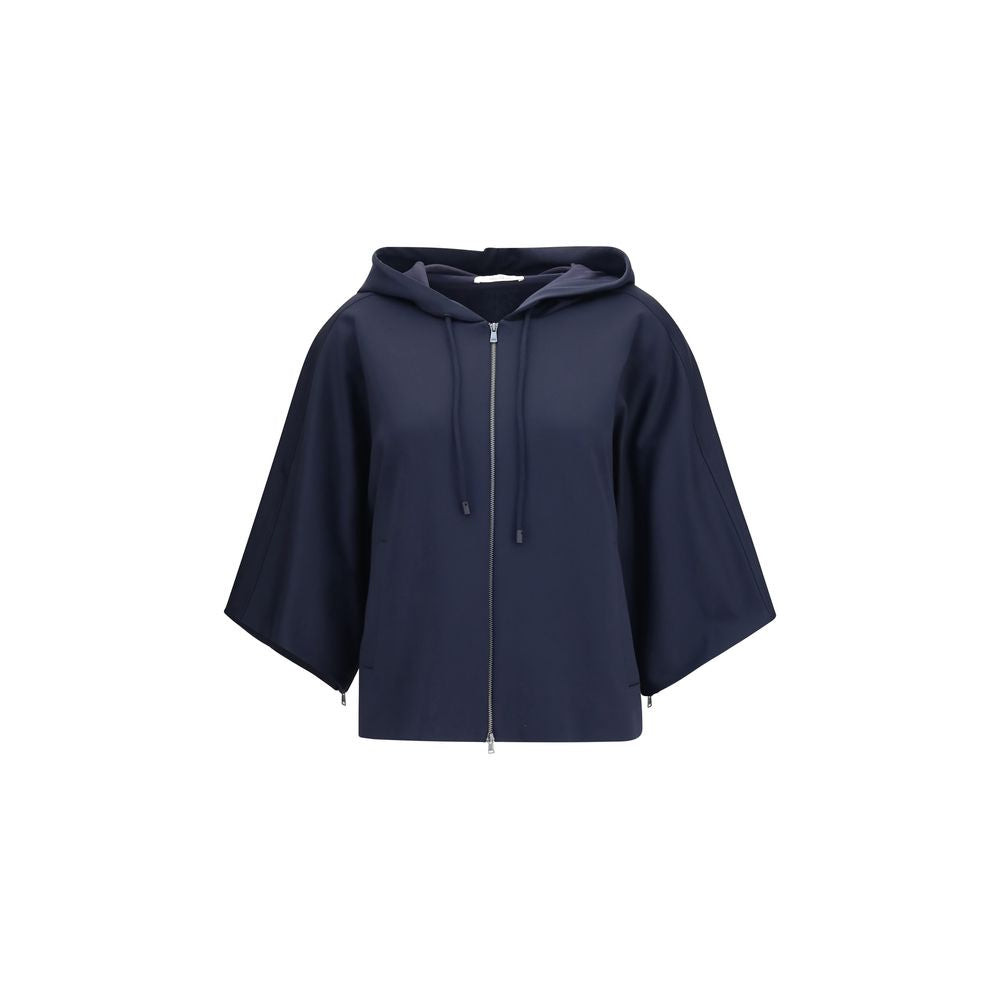 Max Mara Blaues Polyamid-Sweatshirt