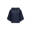Max Mara Blaues Polyamid-Sweatshirt