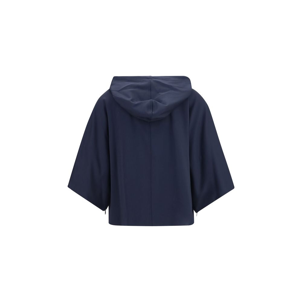 Max Mara Blaues Polyamid-Sweatshirt