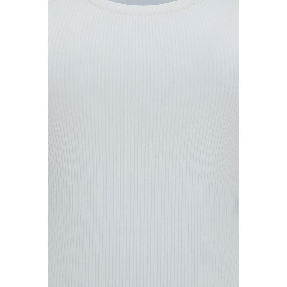 Max Mara Weiße Viskose-Trägershirts