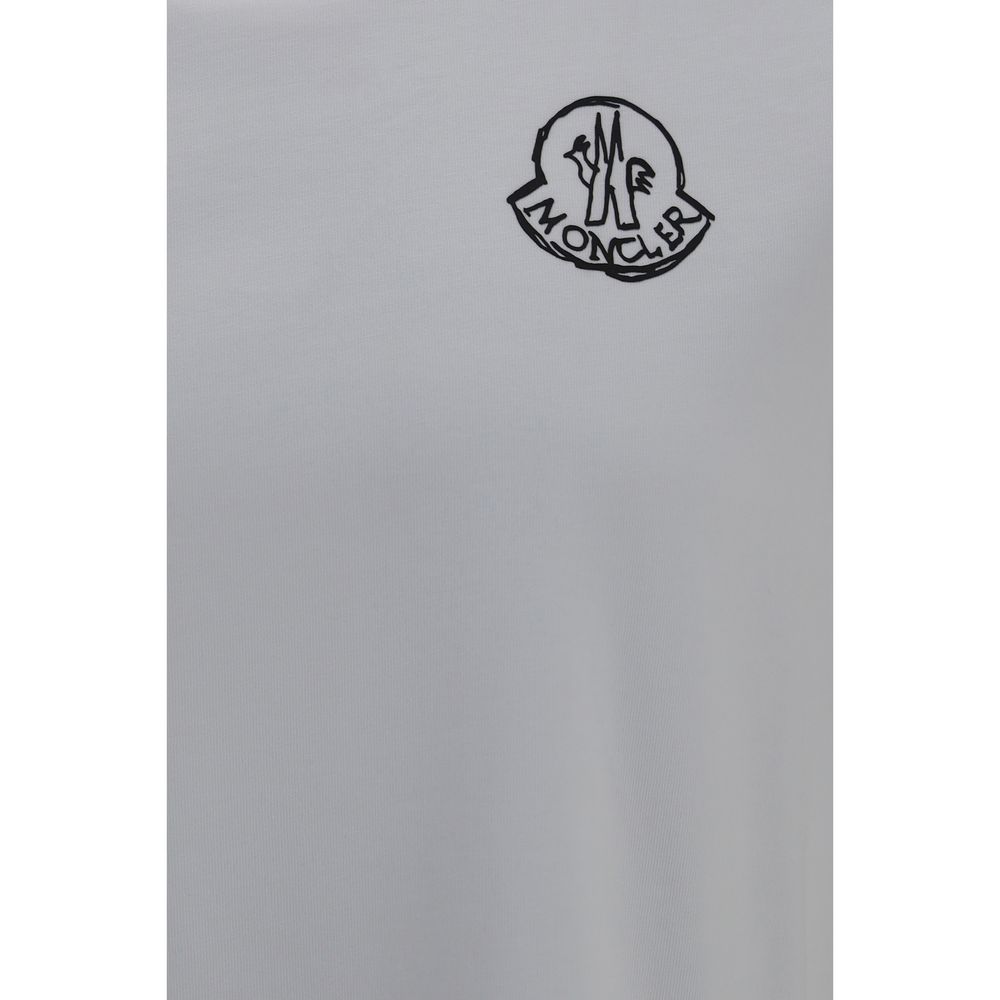 Moncler Weißes Baumwoll-T-Shirt