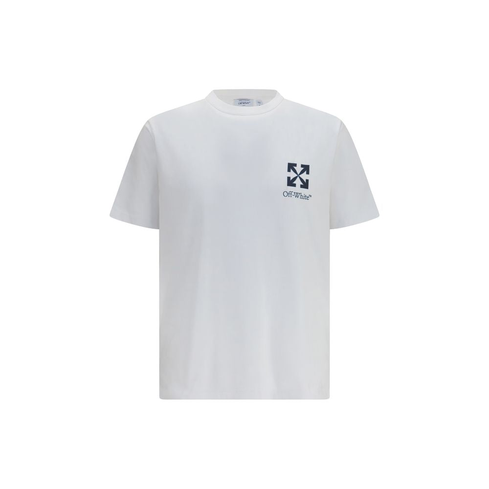 Off-White Weißes Baumwoll-T-Shirt