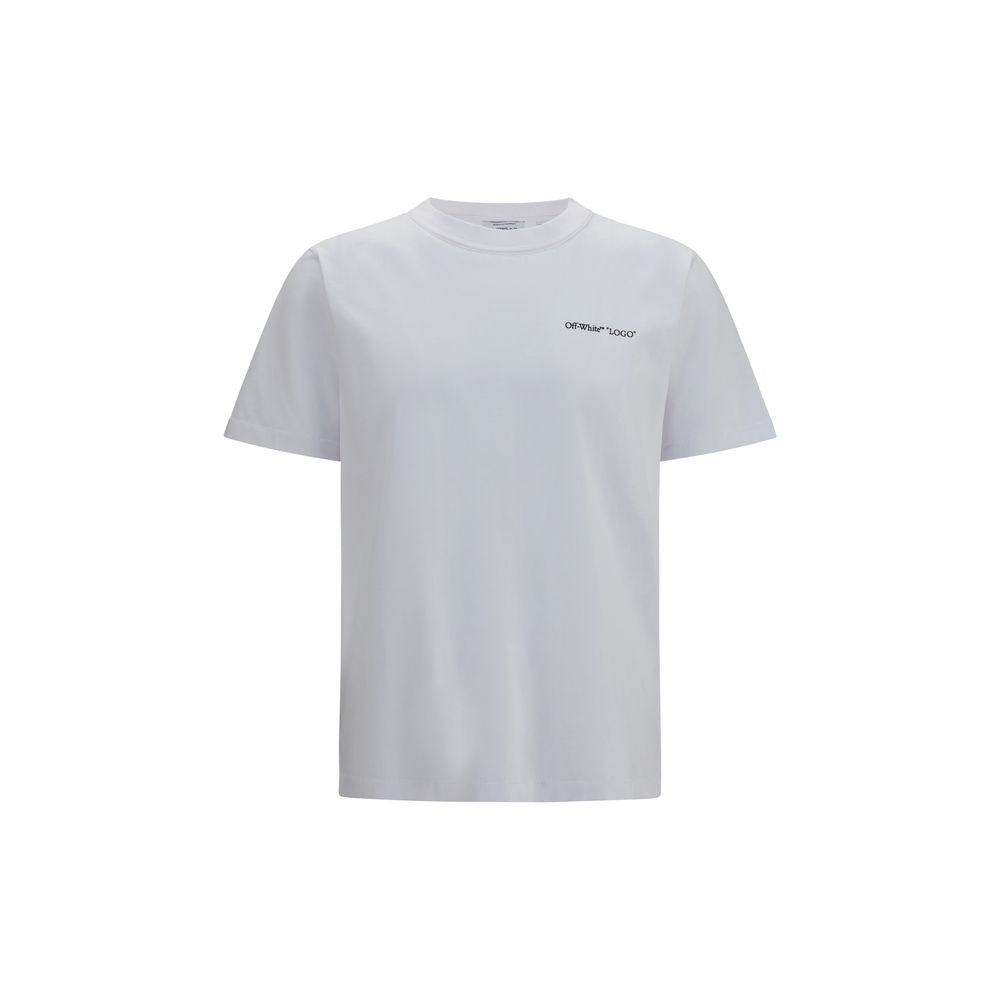Off-White Weißes Baumwoll-T-Shirt