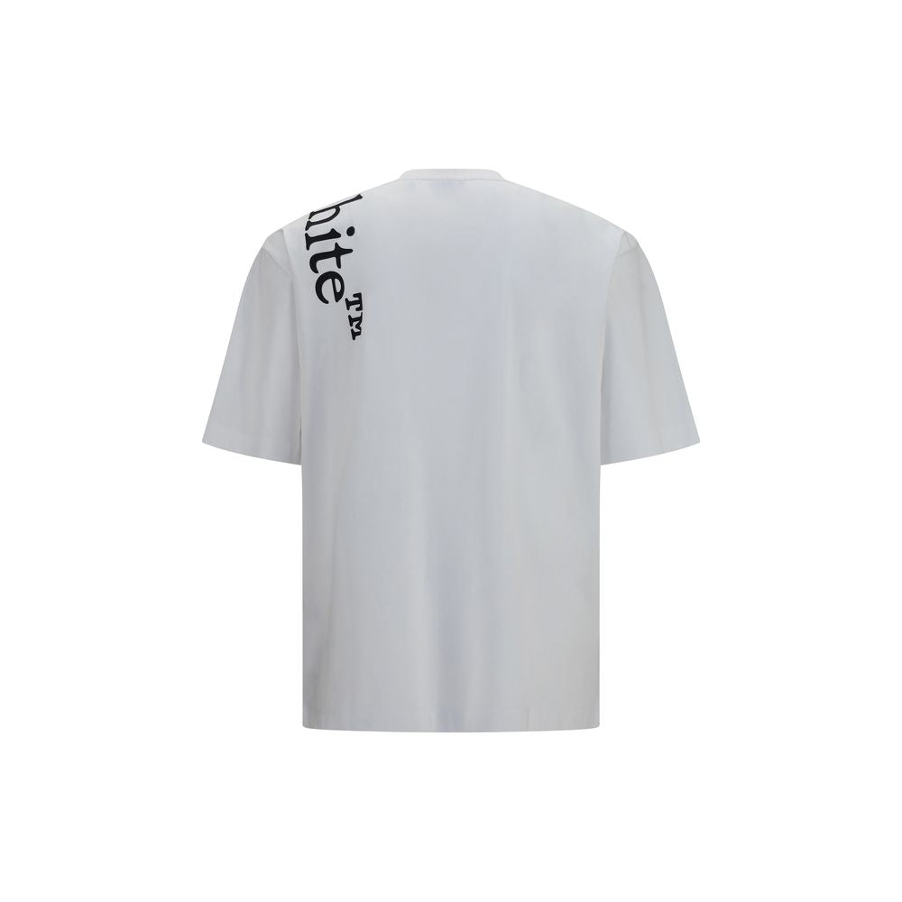 Off-White Weißes Baumwoll-T-Shirt
