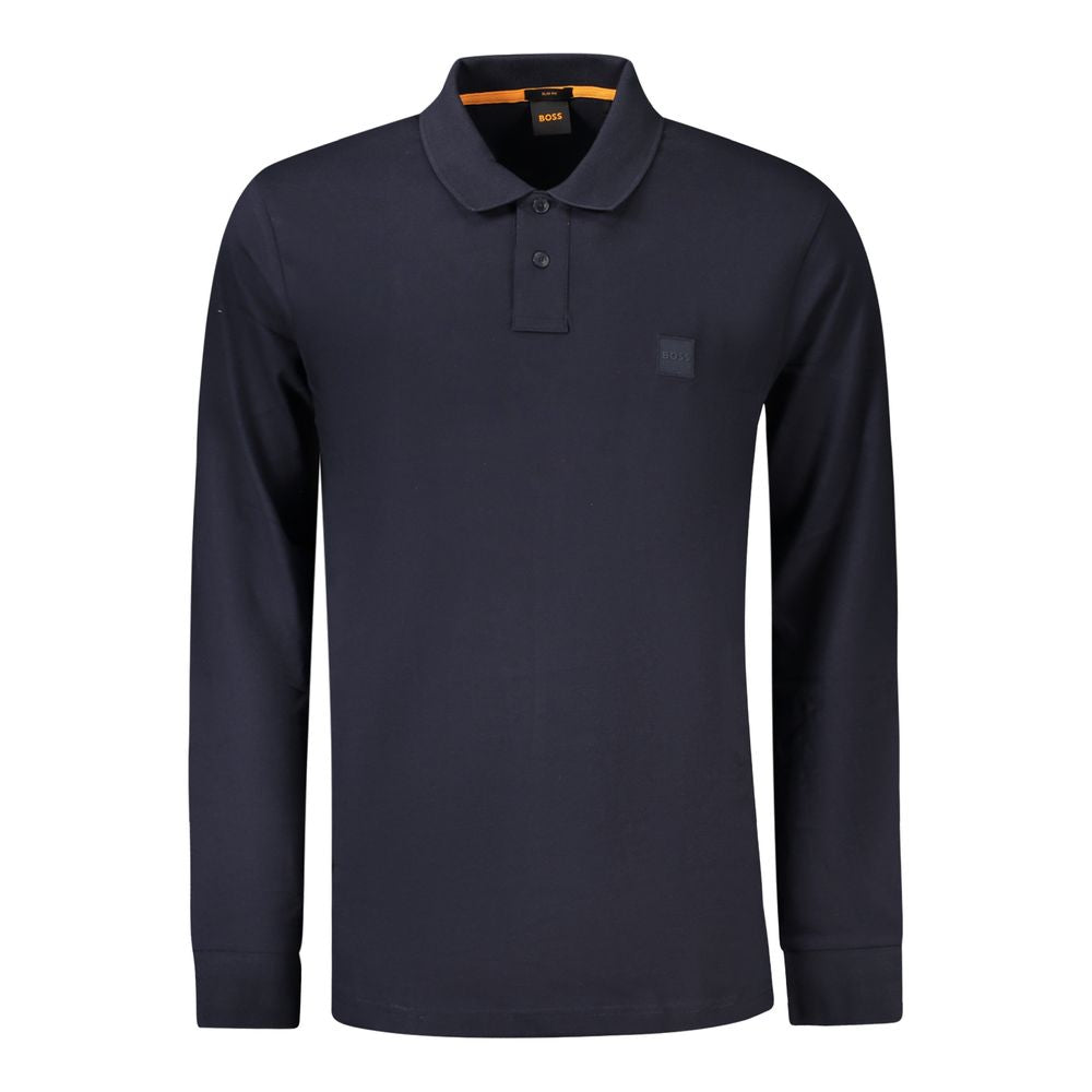Hugo Boss Blaues Baumwoll-Poloshirt für Herren