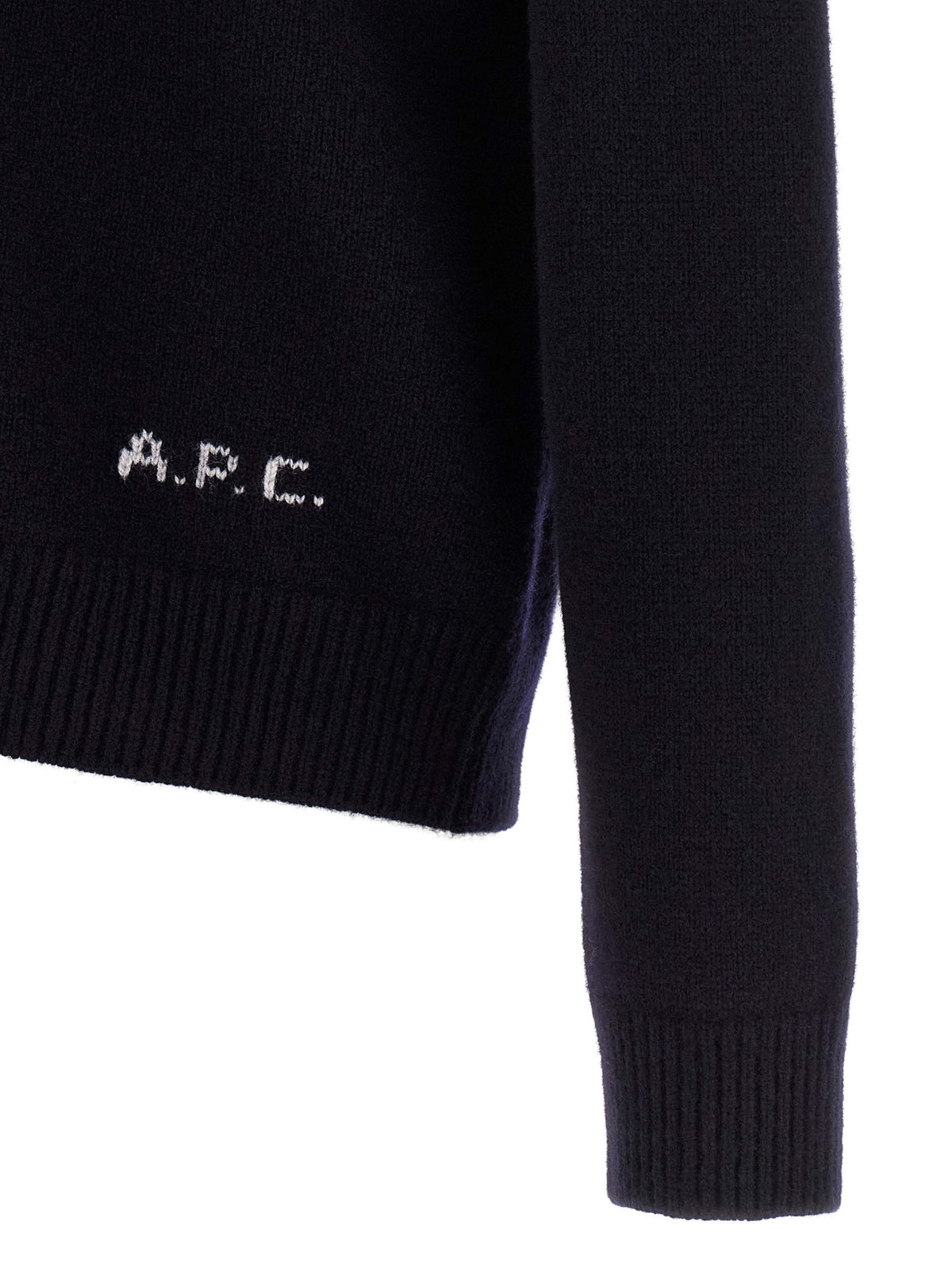 A.P.C. Blauer Wollcardigan