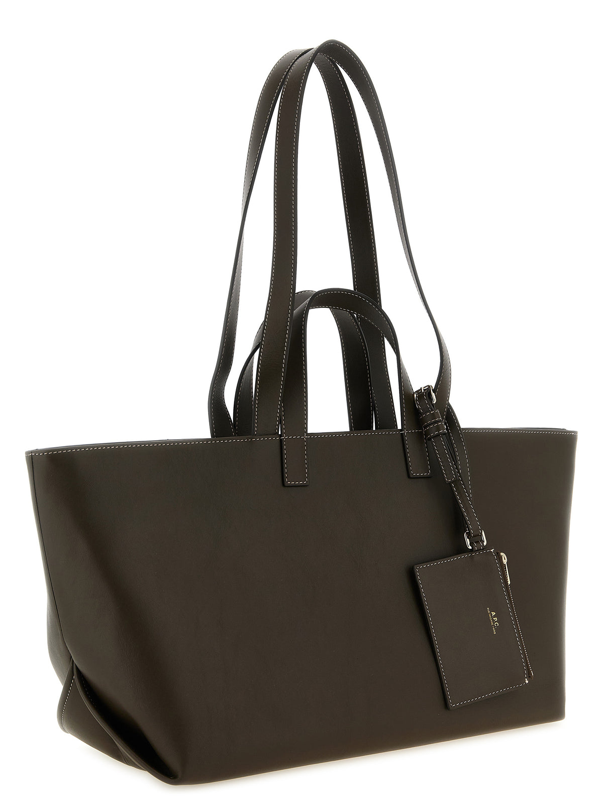 A.P.C. Braune Kalbsleder-Tasche