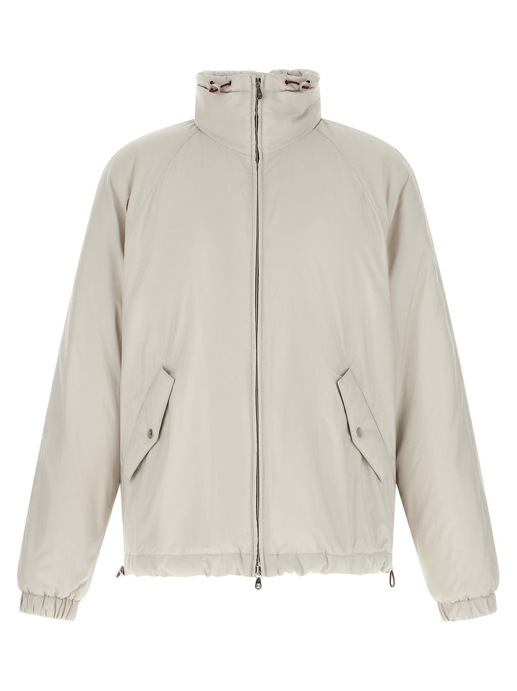 Brunello Cucinelli Weiße Shell-Jacke aus Polyester