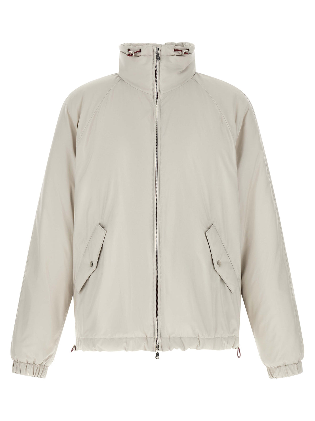 Brunello Cucinelli Weiße Shell-Jacke aus Polyester