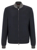 Brunello Cucinelli Blauer Kaschmir-Bomber